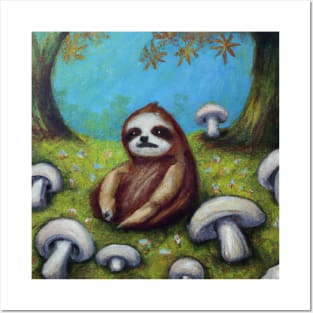 Sloth Colored Pencil Posters and Art